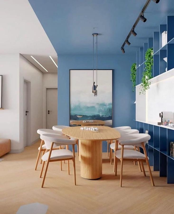 עיצוב פינת אוכל - צביעה דקורטיבית | dining area decorative painting